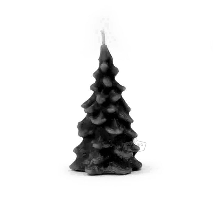 The Candle Works | Christmas Tree Beeswax Candle | Black Small