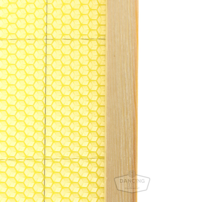 Dancing Bee | Assembled Beeswax Frame | Deep