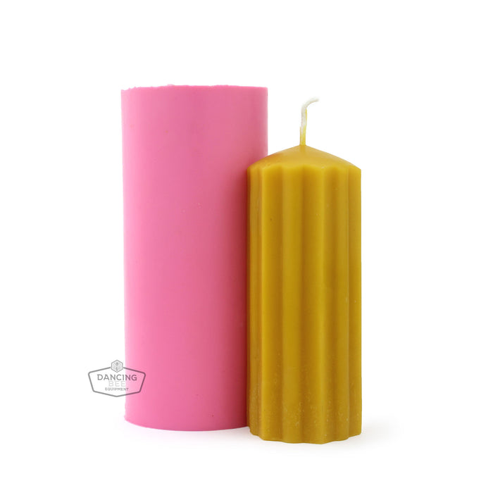 Busy Bee | Starburst Pillar Candle Mould | 2" x 5"