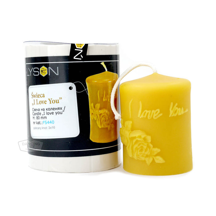 Lyson | "I Love You" Pillar Candle Mold | FS440