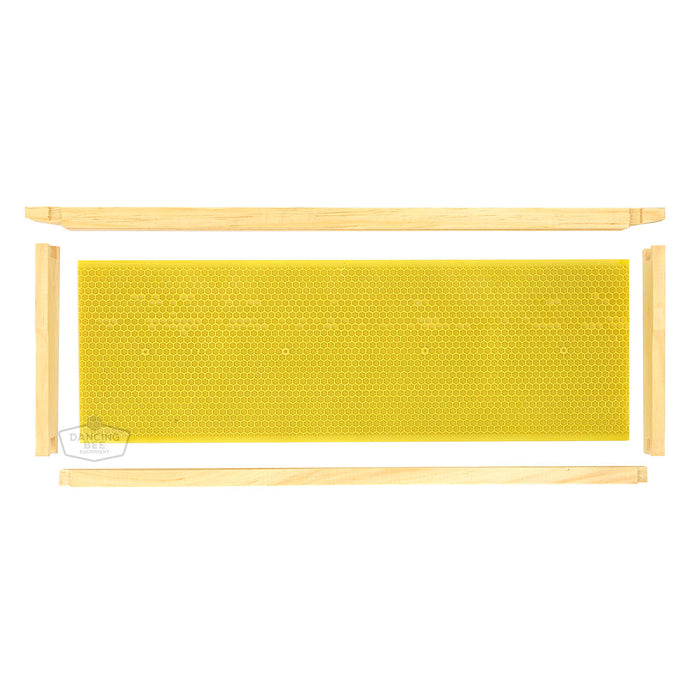 Dancing Bee | Unassembled Wooden Frames | For Plastic Foundation