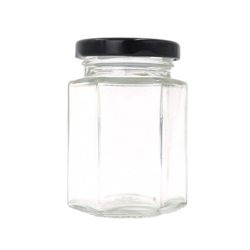 Glass Hexagon Jar