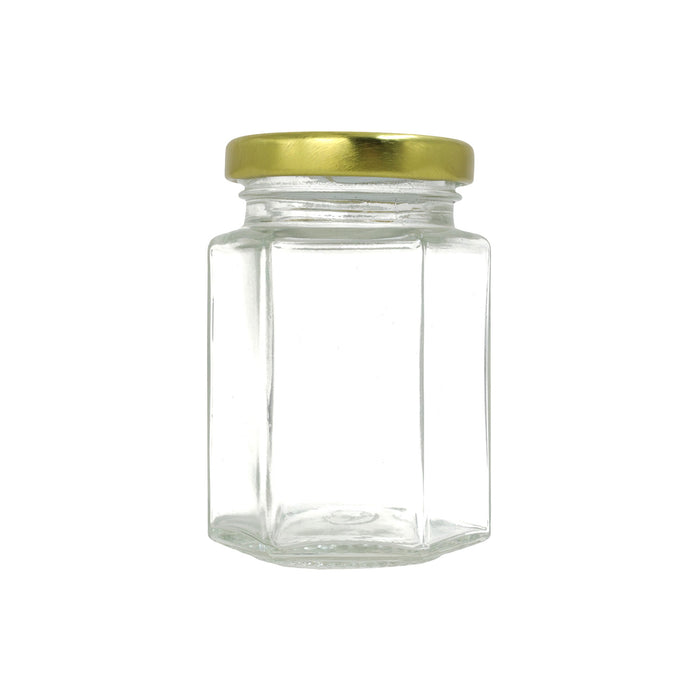 Glass Hexagon Jar | 110 ml