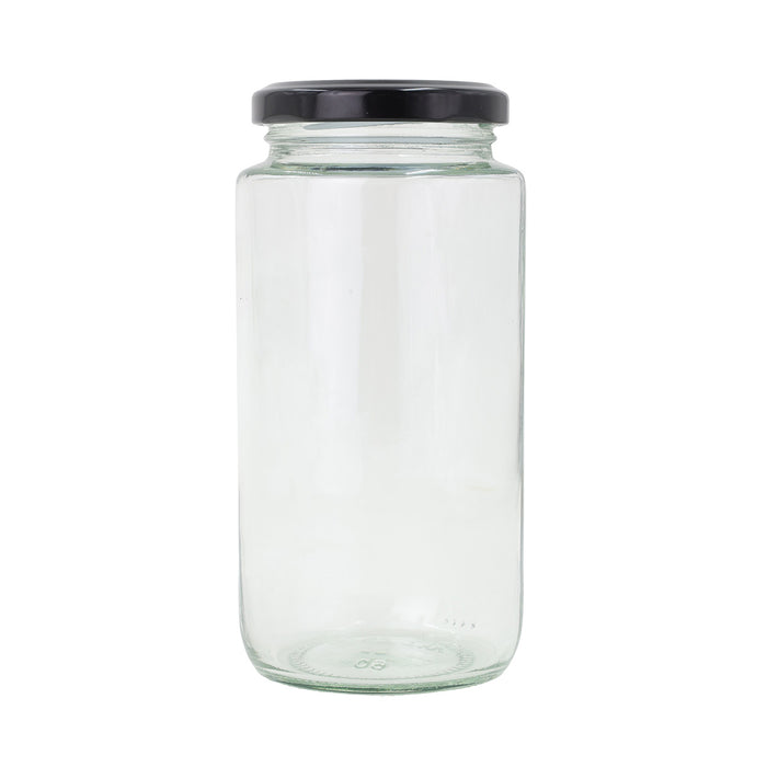 Glass Tall Cylinder Jar | 375 ml