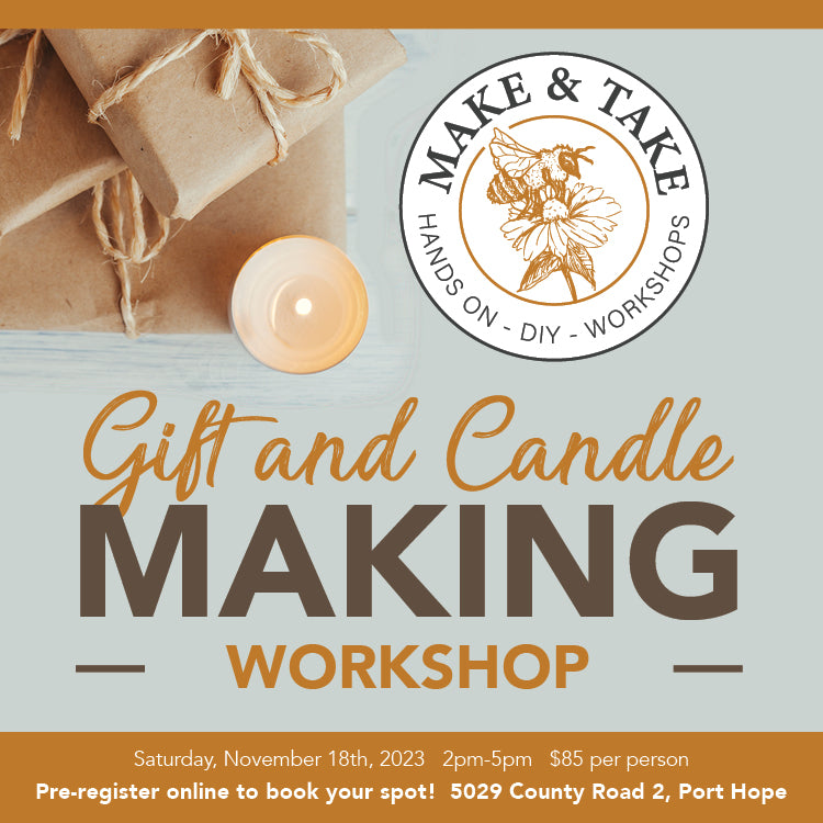 Winter Gifts Make & Take Candle Making Workshop | Saturday, November 18th, 2023