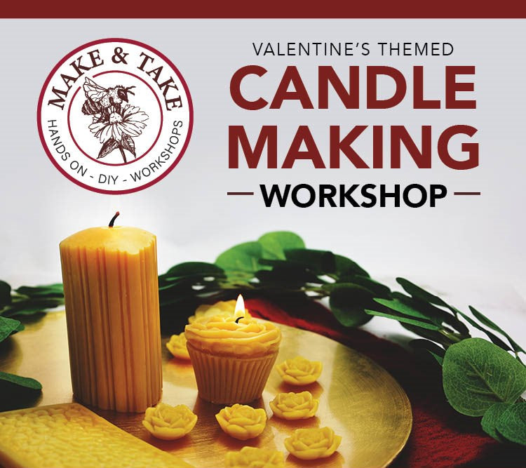 Valentine's Beeswax Alchemy with Encaustic Painting Make & Take Candle Workshop | Saturday, Feb 10th, 2024 1:30pm