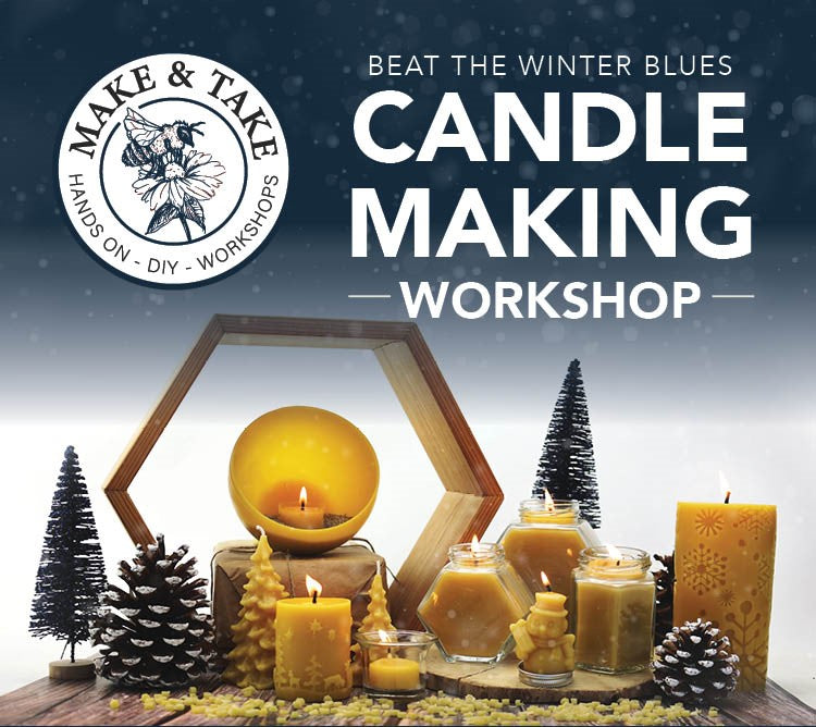 Beat the Winter Blues Beeswax Alchemy Make & Take Candle Making Workshop | Saturday, Jan 20th, 2024 1:30pm