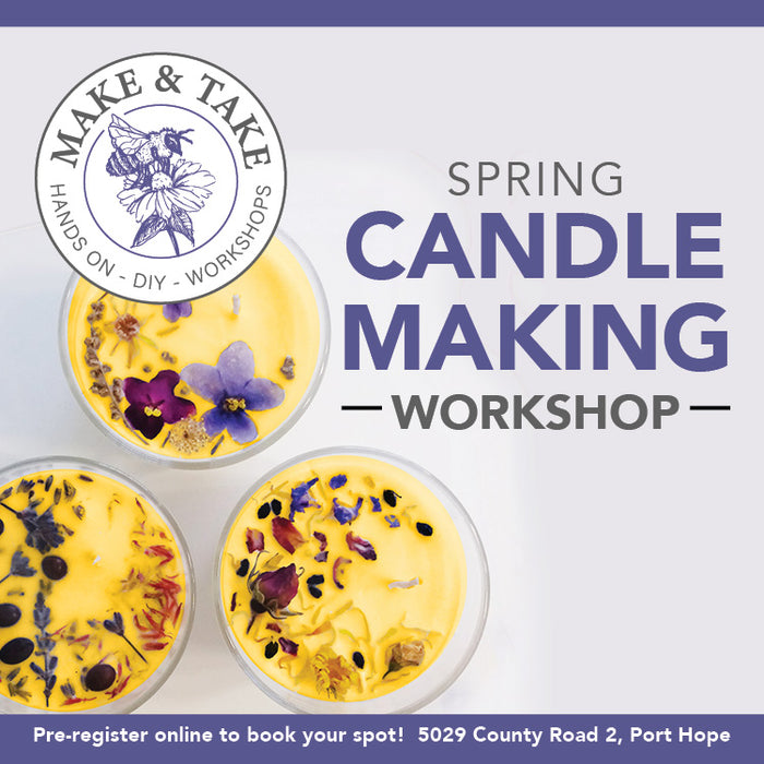 Spring/Earth Day Beeswax Alchemy Make & Take Candle Making Workshop | Saturday April 12, 2025 2pm