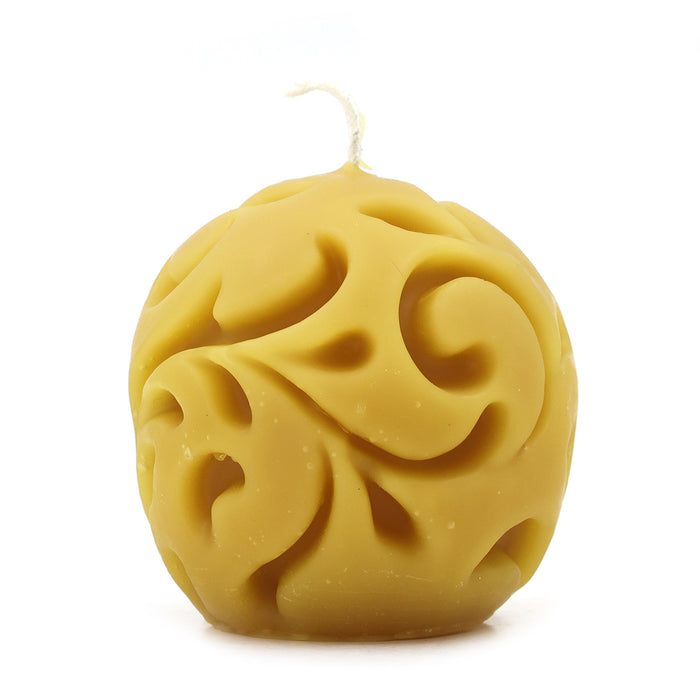 The Candle Works | Casted Ball Beeswax Candle
