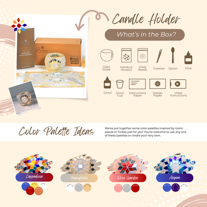 Mosaic Art | Candle Holder Kit