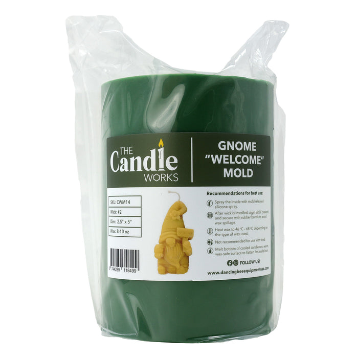 The Candle Works | Mold | Gnome Welcome | 2.5"x5"