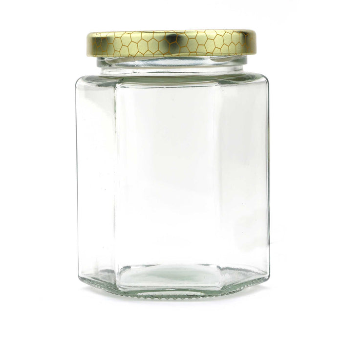 380 ml Hexagon Glass Jar