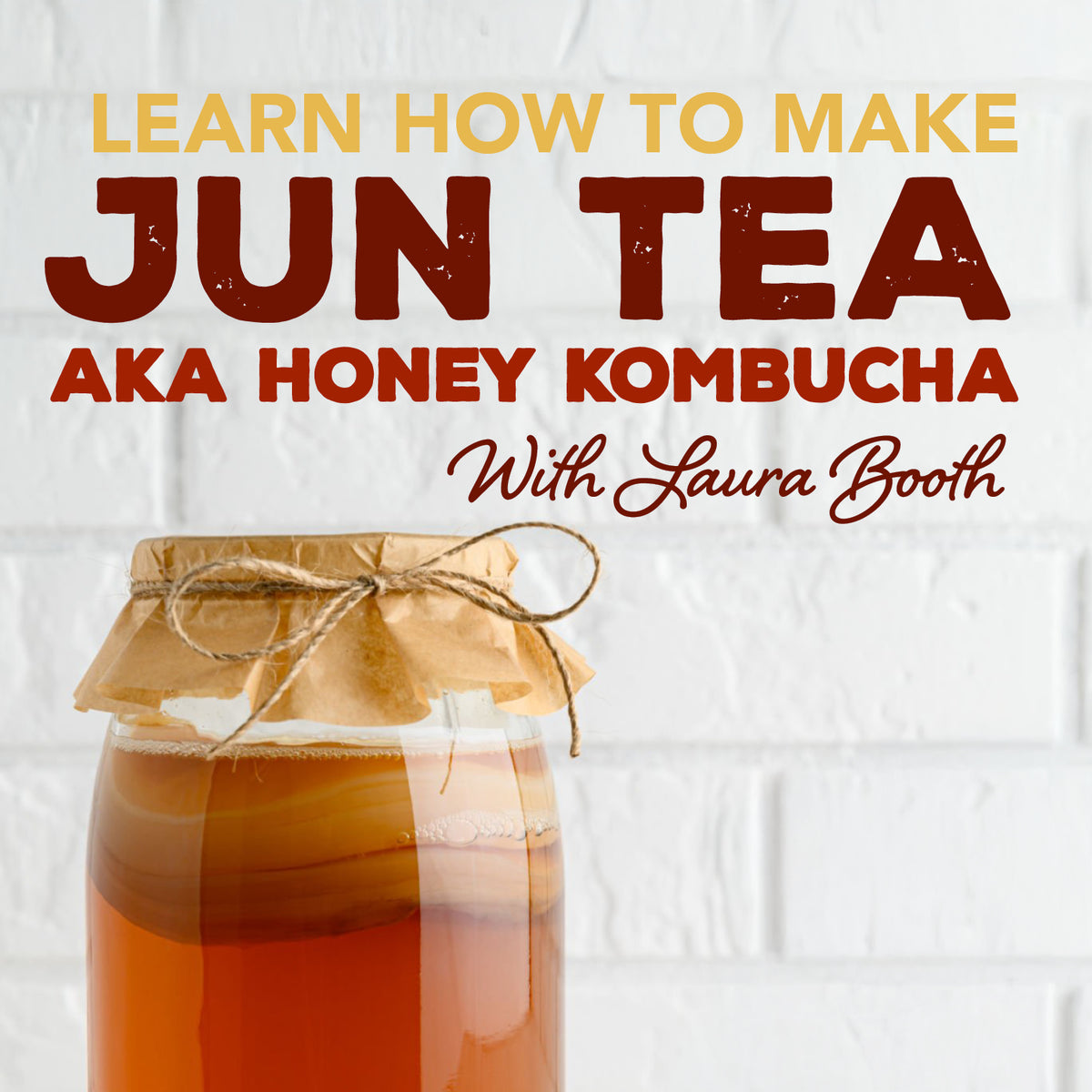 Learn How to Make Jun Tea/Honey Kombucha | Tuesday, September 22nd 6pm ...