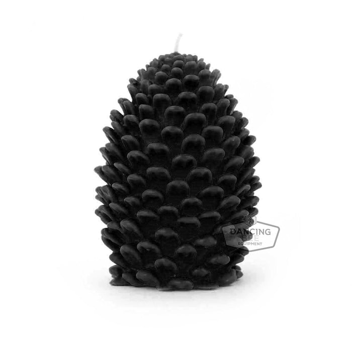 The Candle Works | Pinecone Beeswax Candle | Black Large
