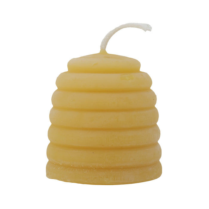 The Candle Works | Beehive Skep Beeswax Candle | 1.5 Inch