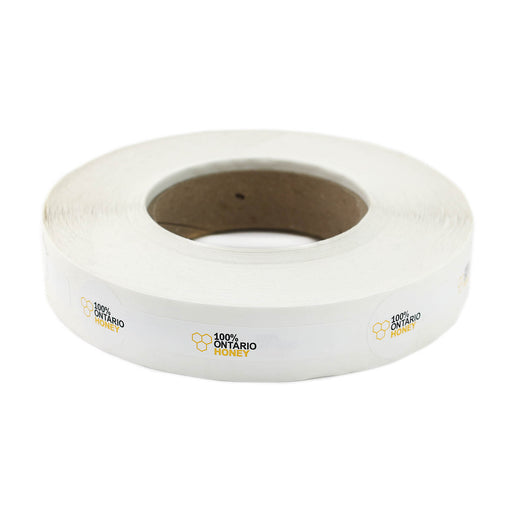 100% Ontario Honey | Tamperproof Label | Roll of 200