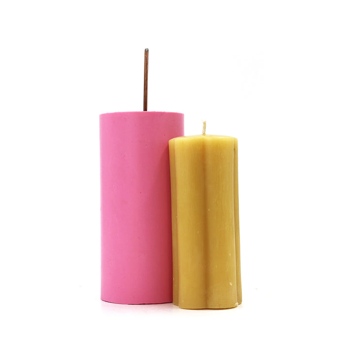 Busy Bee | Flower Blossom Pillar Candle Mould | 5"