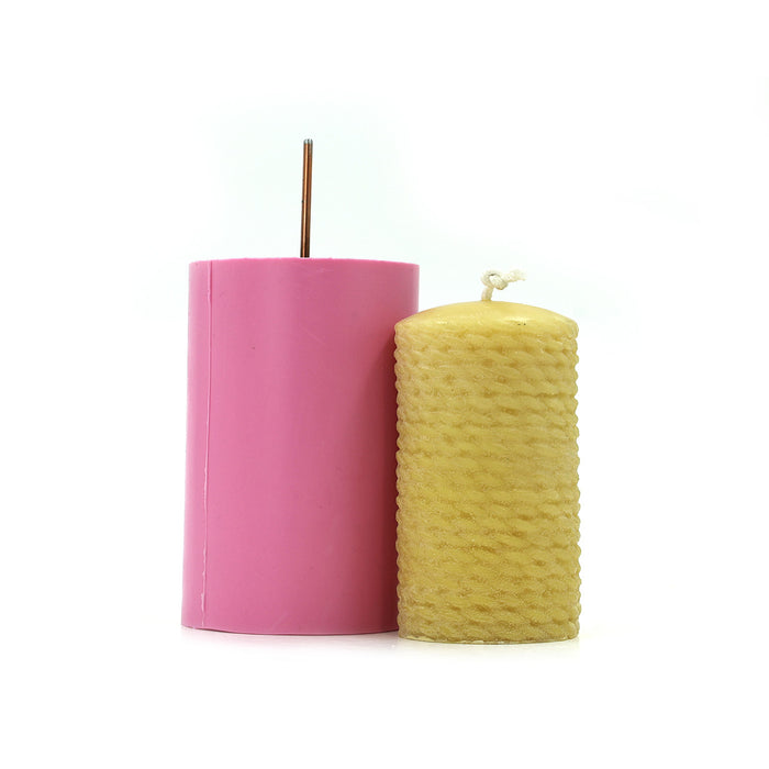 Busy Bee | Rope Pillar Candle Mould |3"