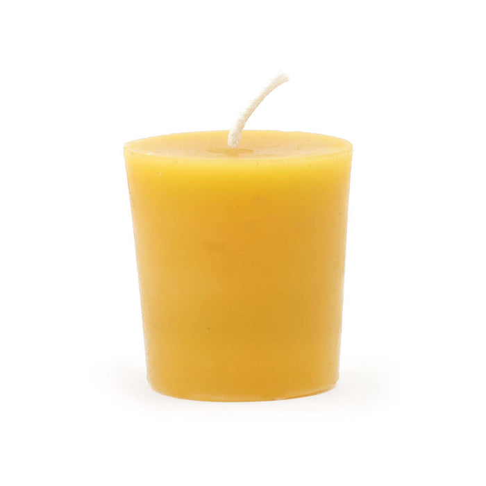 The Candle Works | Flat Top Votive 2" | Beeswax Candle