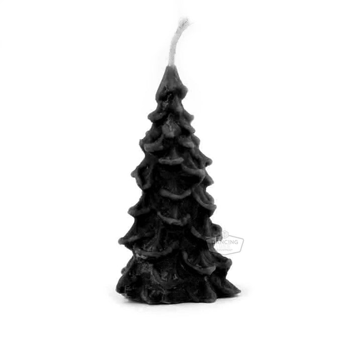 The Candle Works | Christmas Tree Beeswax Candle | Black Medium