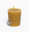 The Candle Works | Flat Top Votive 2" | Beeswax Candle