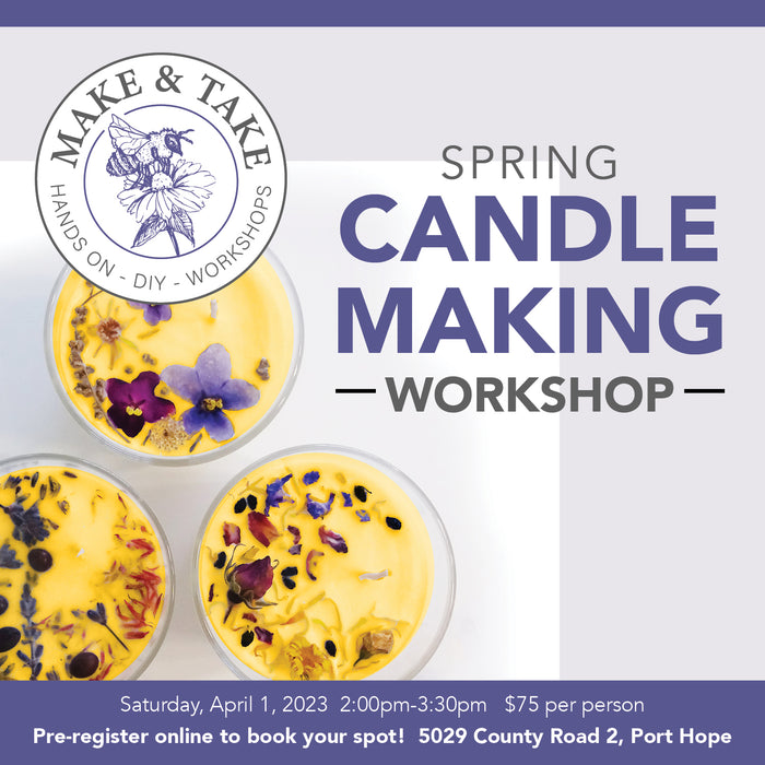 Spring Make & Take Candle Making Workshop | Saturday, April 11th, 2026 2:00pm