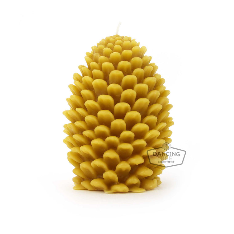 The Candle Works | Pinecone Beeswax Candle | Large