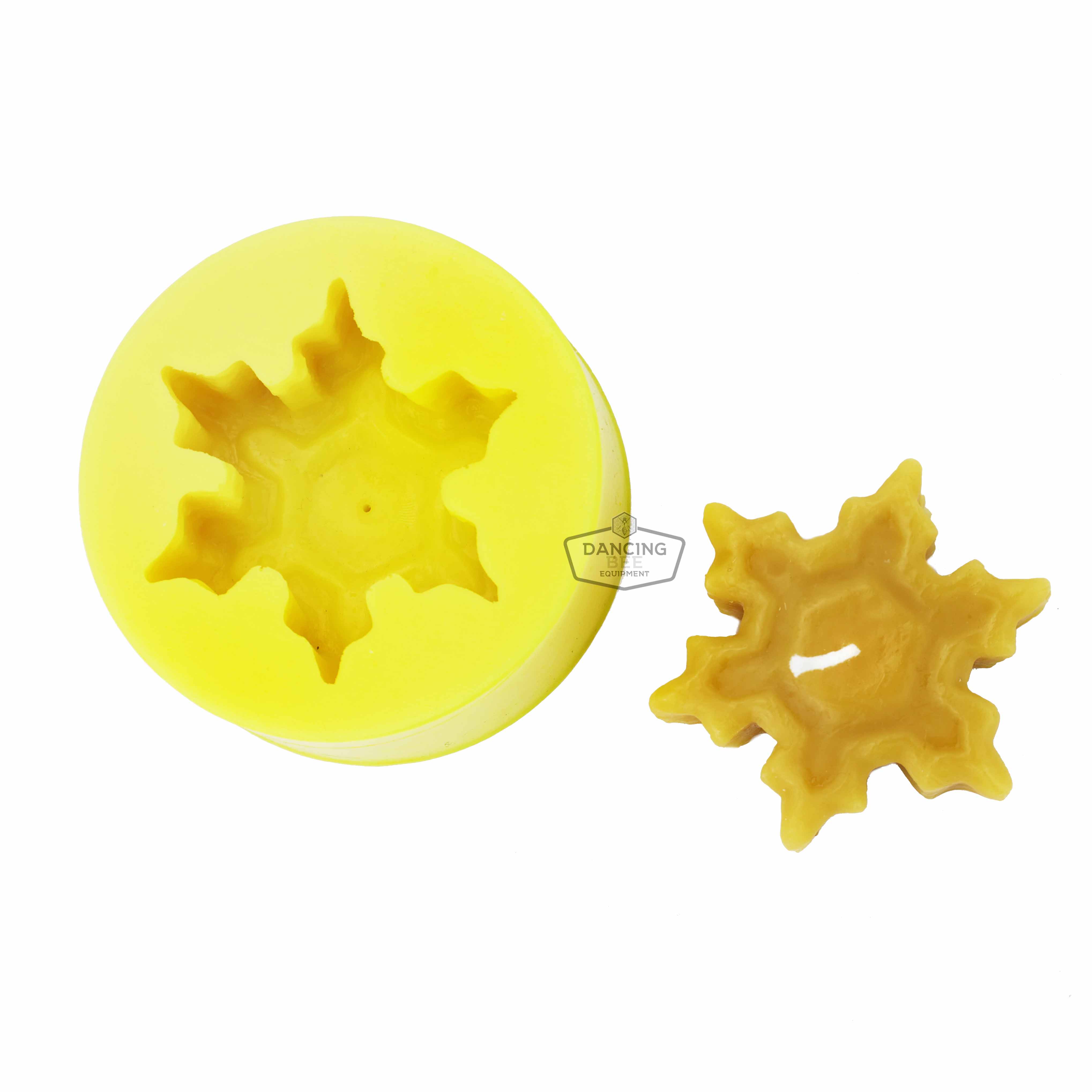 Floating Rustic Snowflake Candle Mould, Candle Flex®