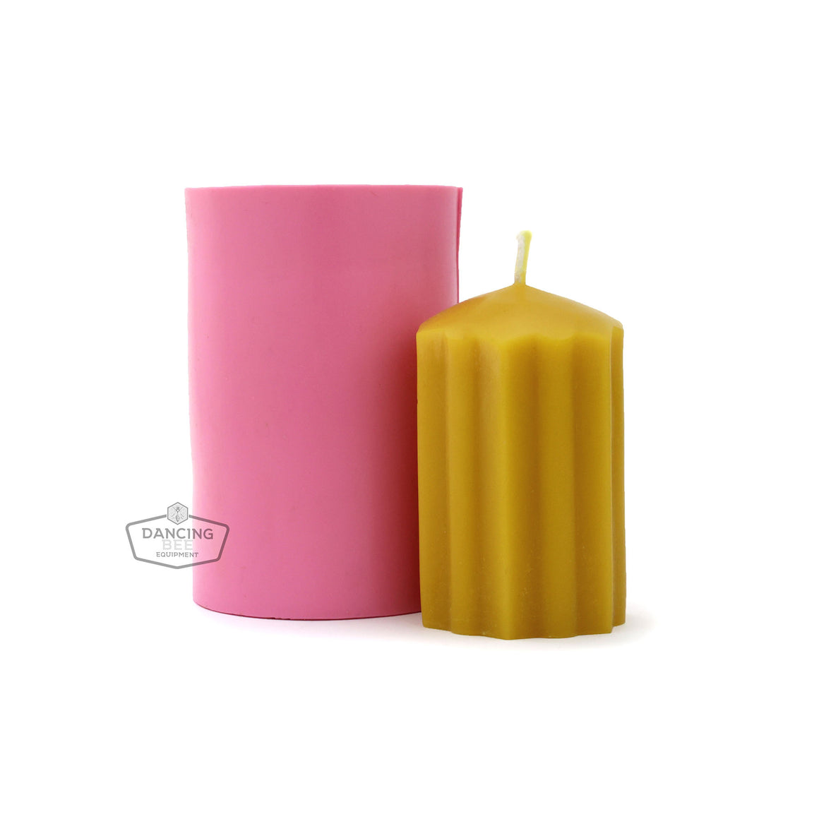 Busy Bee | Starburst Pillar Candle Mould | 2" x 3"