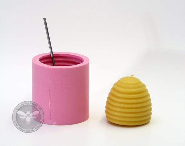 Busy Bee | Beehive Skep Candle Mould | 2.5" x 2.5"