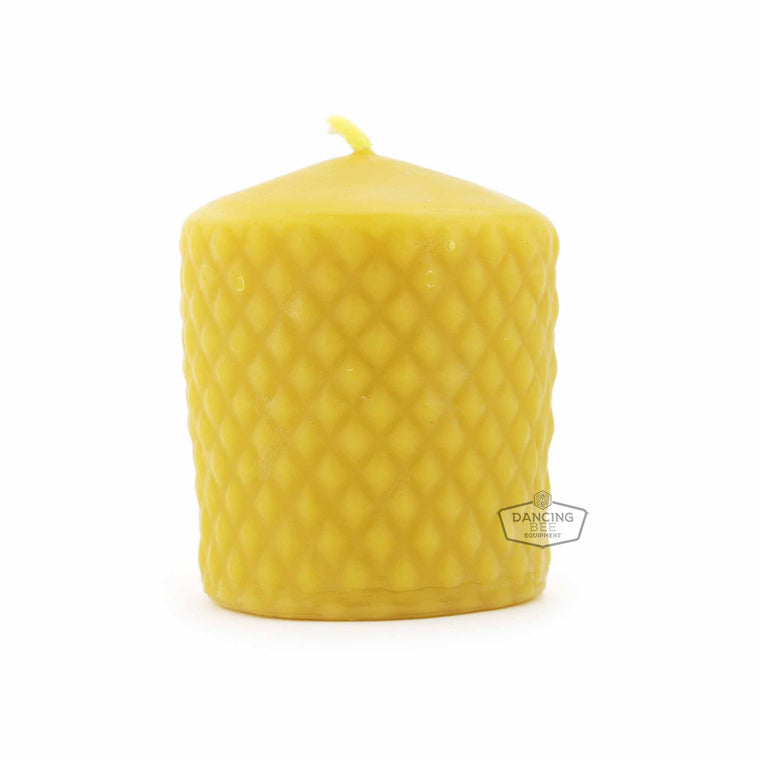 The Candle Works | Diamond Pillar Candle | 2.75" x 3"