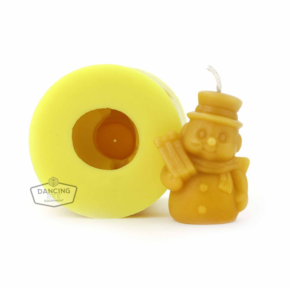 Candle Flex | Snowman with Gift Box Candle Mould