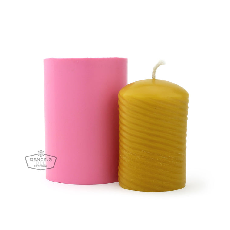 Busy Bee | Spiral Swirl Candle Mould | 2.75" x 4.25"