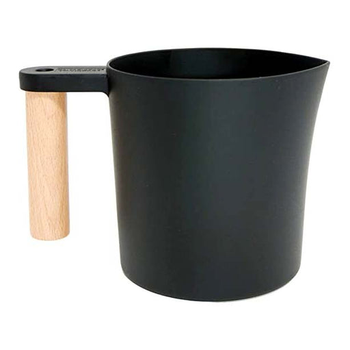 Black Wax Melting Pot | Wooden Handle