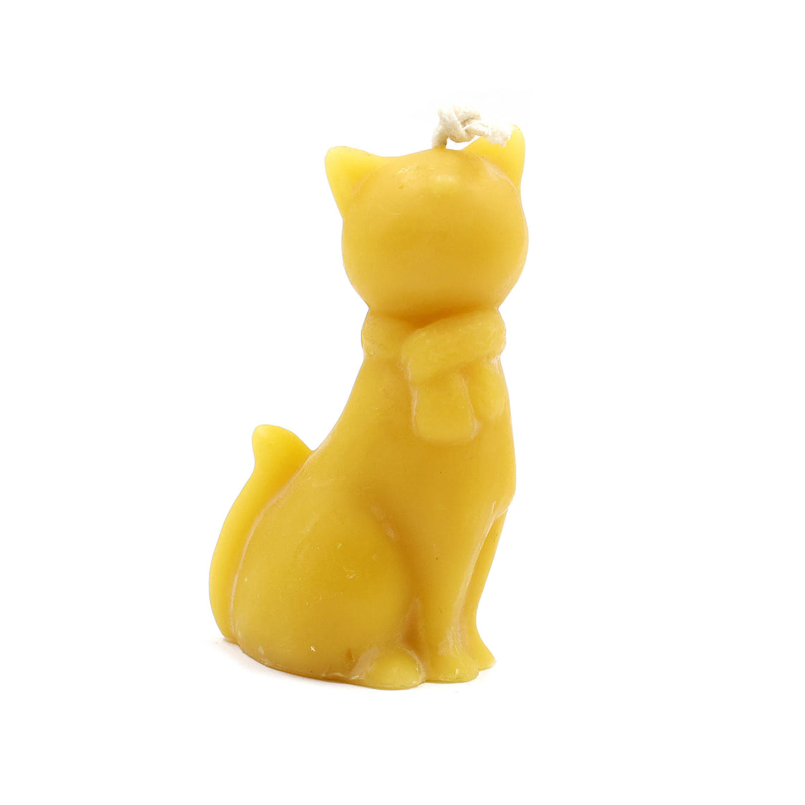 The Candle Works | Cat with Scarf | Pure Beeswax Candle