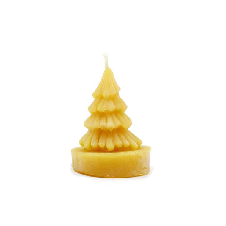 The Candle Works |  Tree Tealight | Pure Beeswax Candle