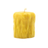 The Candle Works | Rustic Pillar Small Beeswax Candle