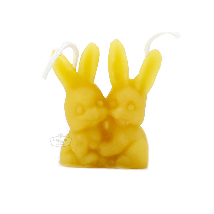The Candle Works |  Pair of Bunnies | Pure Beeswax Candle