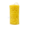 The Candle Works |  Reindeer Pillar | Pure Beeswax Candle