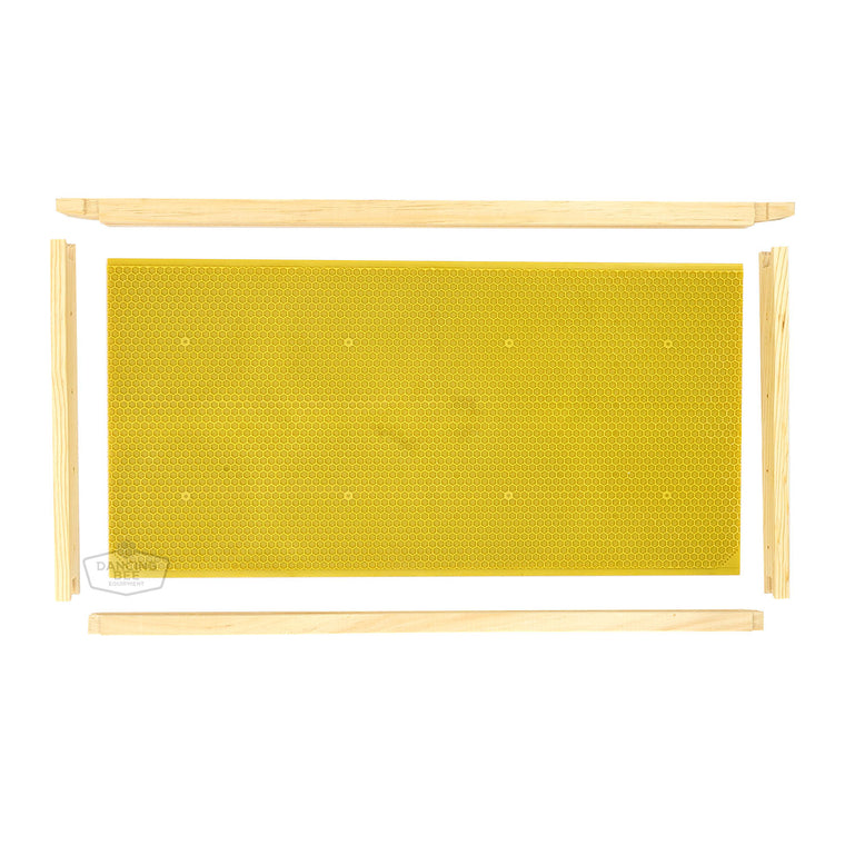 Dancing Bee | Unassembled Wooden Frames | For Plastic Foundation