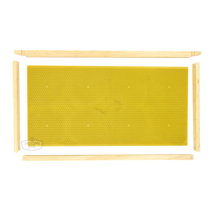 Dancing Bee | Unassembled Wooden Frames | For Plastic Foundation